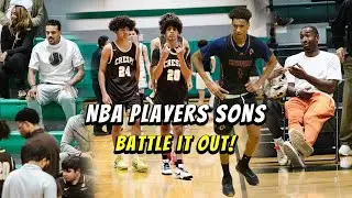 Gilbert Arenas And Matt Barnes Sons Battle For The First Time In High School Match Up!