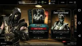 MKX Mobile - Dark Lord Kotal Kahn Challenge