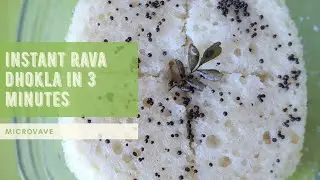 Instant Rava Dhokla in 3 Minutes (Microwave)