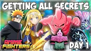 ⚡Getting Every Secret Units In Anime Fighters Simulator [DAY 1] *Buu/ Boohoo*