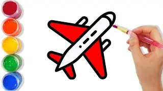 How to draw airplane? / Samolyot qanday chiziladi? / Как нарисовать самолет?