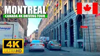 Montreal Canada  🇨🇦 4K UHD (HDR) 60 fps 2024 Driving Tour Downtown & Around the City