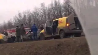 Последствия аварии на Лебедянском шоссе