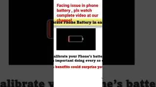 Phone battery issue #trending #shorts #phone #battery