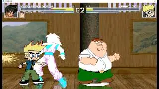 M.U.G.E.N (Goku y Peter Griffin VS Johnny Test)