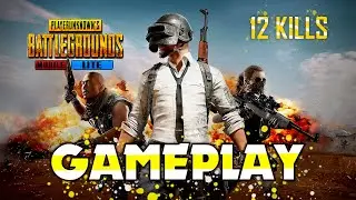 PUBG mobile lite gameplay. Chicken dinner with 12 kills, So many bot.