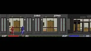 The Ninja Warriors-Gameplay (2 Players)