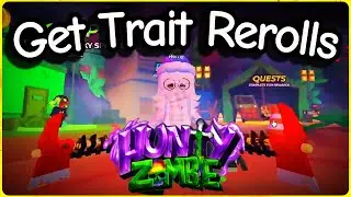 How to Get Trait Rerolls Fast in Hunty Zombie (Roblox) | Trait Crystals