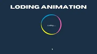 Make a 3 colors circle loading animation bar with only CSS and Html.
