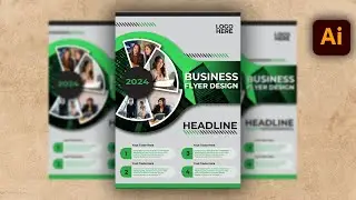 Illustrator CC Tutorial | Graphic Design | Business Flyer Design for Beginners