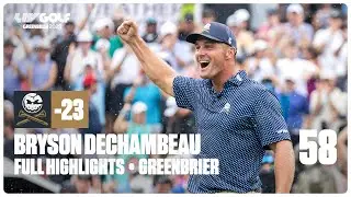Bryson DeChambeau Wins LIV Greenbrier After Historic Final Round 58