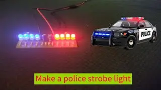 Make a police strobe light using a 3.7V battery without the need for an IC, precise strobing effect