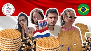Criança holandesa apresenta comidas da Holanda para brasileiros