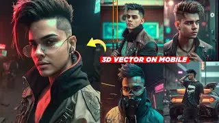 Midjourney Ai 3D Avatar Photo editing on mobile | 3d ai cartoon Image editing | vector art edit