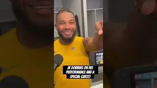 JK Dobbins on his perform and a special guest! #chargers #nfl #afc #losangeles #nflfootball #nfc