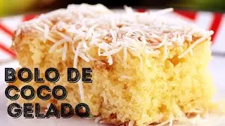 receita bolo de coco gelado feito a mão simples!