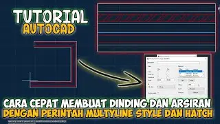 Autocad Tutorials| Quick Ways to Make Wall Lines Using Multiline Style (ML)
