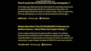 23 - 8 --Ethereum (ETH)   news today.  Ethereum (ETH)  Latest News