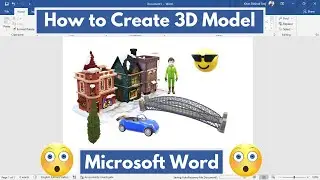 How to create 3D Model in Microsoft Word - Tech Drop YT