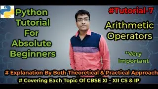 Arithmetic Operators in python |  Operators in python | Python tutorial | Python fundamentals