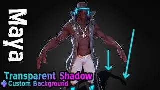 Character with Transparent Shadow - Maya Tutorial