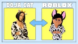RECREATING DOJA CAT IN ROBLOX ROYALE HIGH!