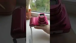 💥Camera RARE WINE RED Samsung Galaxy EK-GC100 16.3MP digital vintage compact rare💥WORKing CHEAP💥