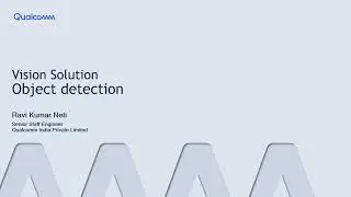Qualcomm Innovators Development Kit Vision Solution Object Detection