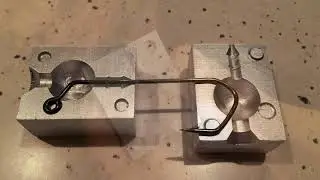 Jig head on the hook VMC Barbarian 120. Форма для литья джиг головки на станке с ЧПУ.