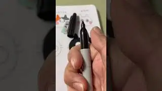 DIY Black Cat 🐈‍⬛ pin using Posca Markers, Sharpie and Shrinky Dinks! 