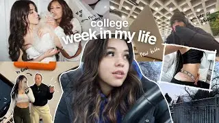 WEEK IN THE LIFE OF A COLLEGE STUDENT: new hair , new tattoo, + studying on campus!