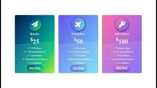 Pricing Table design Using HTML & CSS [2020]
