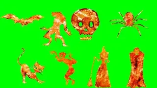 free green screen horror and halloween effect no Copyright