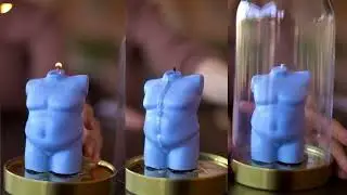 El Gordito Candle. Chubby Male Bust Candle. Curvy Torso Body Candle.