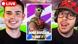 🔴LIVE! - DUO DIVISION 1 CASH CUP WITH TYPICAL GAMER! (Fortnite)