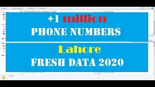 Lahore +1 Million Phone Numbers For Marketing || New Fresh Data Of 2020 || Boost Your Marketing