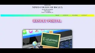 PROJECT:- Result Portal using php