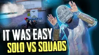IT WAS EASY🔥 SOLO VS SQUADS | Smooth + 60fps | 5 fingers | PUBG MOBILE