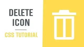 Single Element and Scalable Delete Icon | Pure CSS Icons | CSS Tutorial  2019