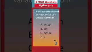 Part 5 - Python MCQ - Q&A | Most asked Interview Questions