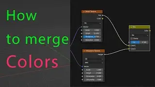 Как обьеденить два цвета (texture) в Blender