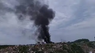 Dim nad laćaračkom divljom deponijom