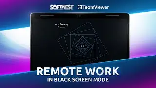 Remote Work on Black Screen Mode | TeamViewer Tutorial for Secure & Efficient Access