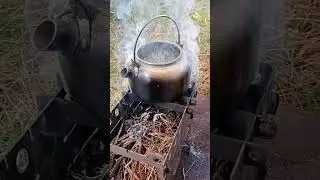 Таежный чай на щепочнице