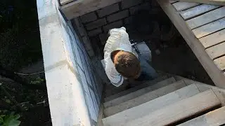Изготовление и установка временной лестницы на второй этаж. ч.-9