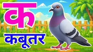 क से कबूतर, अ से अनार a se anaar k se kabutar I Hindi varnmala I ABCD क से कबूतर अ से अनार, for kids