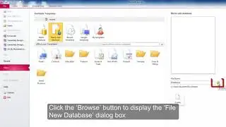Microsoft Access: Create a Blank Web Database