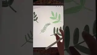 Draw a foliage seamless pattern with me in procreate! 🍃🌱 