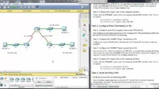 CCNA Security chapter 8 : PT Activity Configure and Verify a Site-to-Site IPsec VPN using CLI
