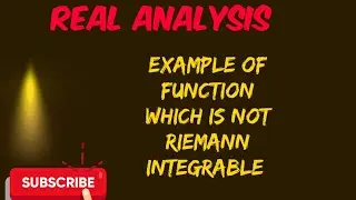 Example of not Riemann integral function